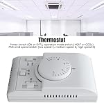 Central Air Conditioning Thermostat,110‑220V 2 Way Mechanical Control Switch Conditioner Smart Thermostat for Commercial and Civil Buildings