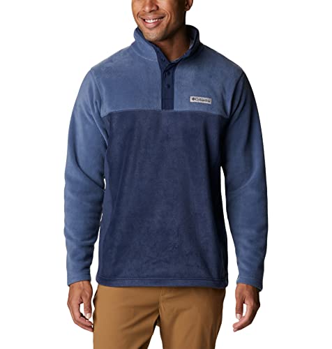 Columbia Men's Big & Tall Steens Mountain Half Snap, Collegiate Navy/Dark Moutain, 2X B&T