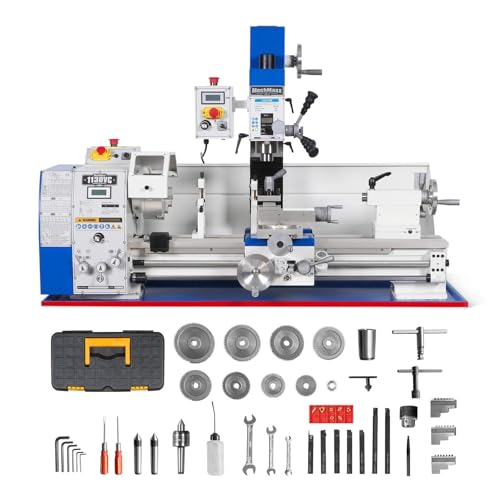 Mechmaxx 2 HP 11'' x 30'' Combination Lathe Milling Drilling Machine Brushless...
