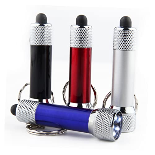 KALLORY Flashlight Keychain Portable Emergency Light for Hiking Climbing Durable Random Color for Daily Use