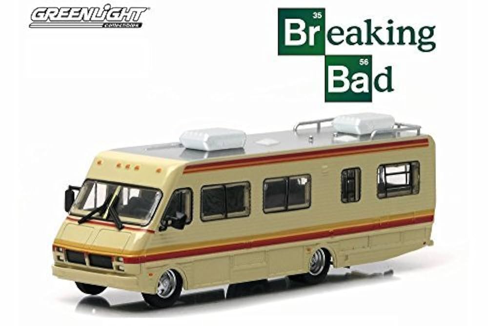 ミニカー 1/64 Breaking Bad 1986 FLEETWOOD BOUNDER Breaking Bad 1986 Fleetwood Bounder RV, Tan with Stripes