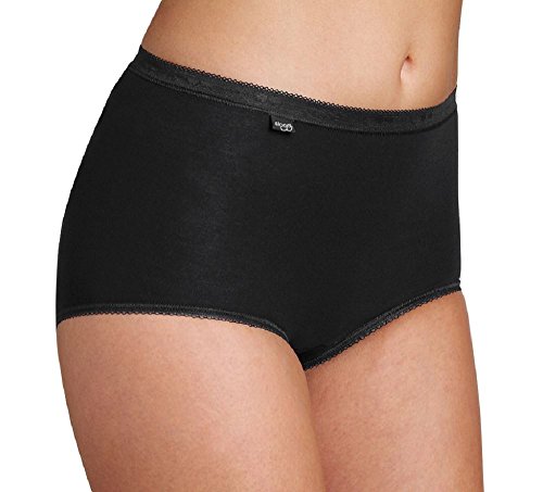 Sloggi Basic+ Maxi 3p, Slip Donna, Nero (Black), 6