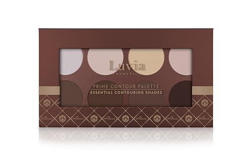 Paleta contorno Luvia maquillaje polvo fijador bronceador iluminador rostros perfectos 2