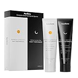 AquaSonic Complete Care Toothpaste - Refresh & Protect Day, Repair & Whiten Night - Fluoride Free Natural, Anti-cavity, Anti-plaque, Reharden, Strengthen, Whiten, Detoxify