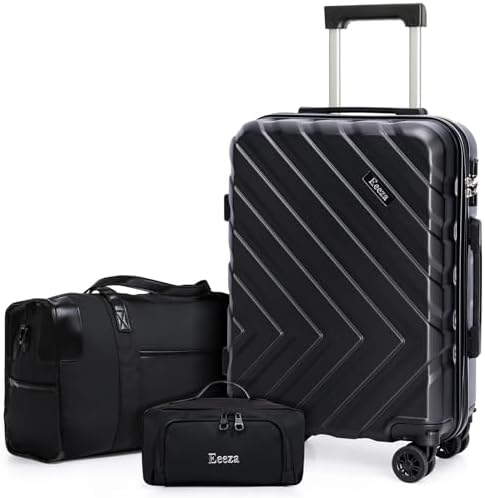 Carry on Luggage Sets,Suitcases with Detachable Wheels,Hardshell ...