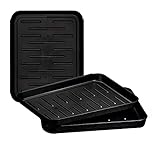 Hermann & Richter Schuhabtropfschalen | 3er Set | Schuhwannen aus Kunststoff 35 x 27 x 3cm | Schuhablage Schuhtablett für 3 Paar Schuhe | Schwarz