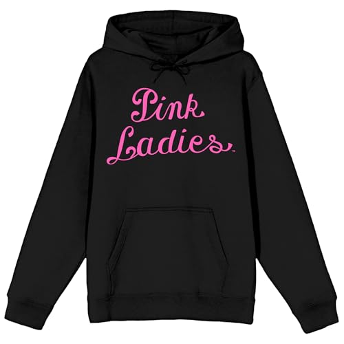 Bioworld Grease Pink Ladies Men's Black Graphic Hoodie