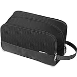 Toiletry,Shaving Bag for Men Hanging Dopp Kit Water Resistant Small for Traveling (Black)