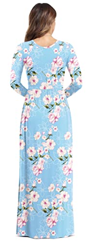 Image of VIISHOW Women's Long Sleeve Loose Plain Maxi Dresses Casual Long Dresses with Pockets