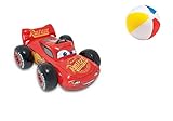 und ein Wasserball Reittier Badetier Cars Aufblasbarer Cars für absoluten Badespaß ! Mit Haltegriff. Größe aufgeblasen: ca. 109 x 84 cm Badespaß für Kinder / aufblasbares Auto / Kinderbadeartikel / aufblasbare Badetiere / aufblasbare Badeartikel für Kinder / aufblasbare Badetiere / der ideale Badespass für Schwimmbad , See , Strand oder Bade Urlaub