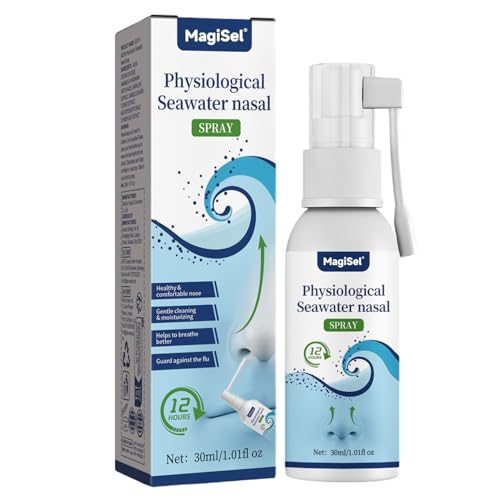 Spray Nasal de Agua de Mar, Respira Spray, Daily Nasal Hygiene, Medical Nasal Health, Para la Congestión Nasal, Alivio Rápido y Prolongado, Solución Isotónica Natural para Higiene y Descongestión 30ml
