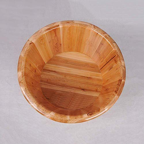 Cubeta de madera para baño de pies con tapa y aislamiento miniatura 3