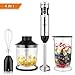 Produktbild Yissvic Stabmixer 4 in 1 Pürierstab 1000W 9 Geschwindigkeit mit 700ml Becherglas, Schwarz (Verpackung MEHRWEG)