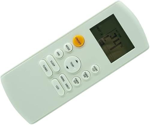 HCDZ Mando a Distancia de Repuesto para Midea RG37ABGEFU MAP08R1CWT MAP10S1CWT MAP12S1CWT MAP14S1CWT RG57F3(B)BGFEU1 RG57E1BGEU1 MPF08CR81 Aire