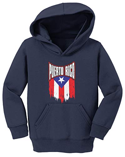Puerto Rico - Torn Flag Strong Proud Toddler/Youth Fleece Hoodie2