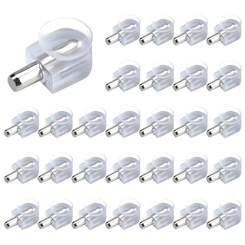 30 unidades de soportes para estantes de cristal, 5 mm, soporte para estanterías, soporte para estantes, soporte para estante