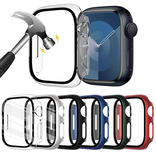 WINGLE 6-pack Compatible for Apple watch Screen Protector 45mm Series 9 8 7