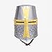 Nagina International Medieval Era Warrior Helmet | Barbuta Crusader Knight Templar Armour Greek Steel Centurion Helmet | Halloween LARP