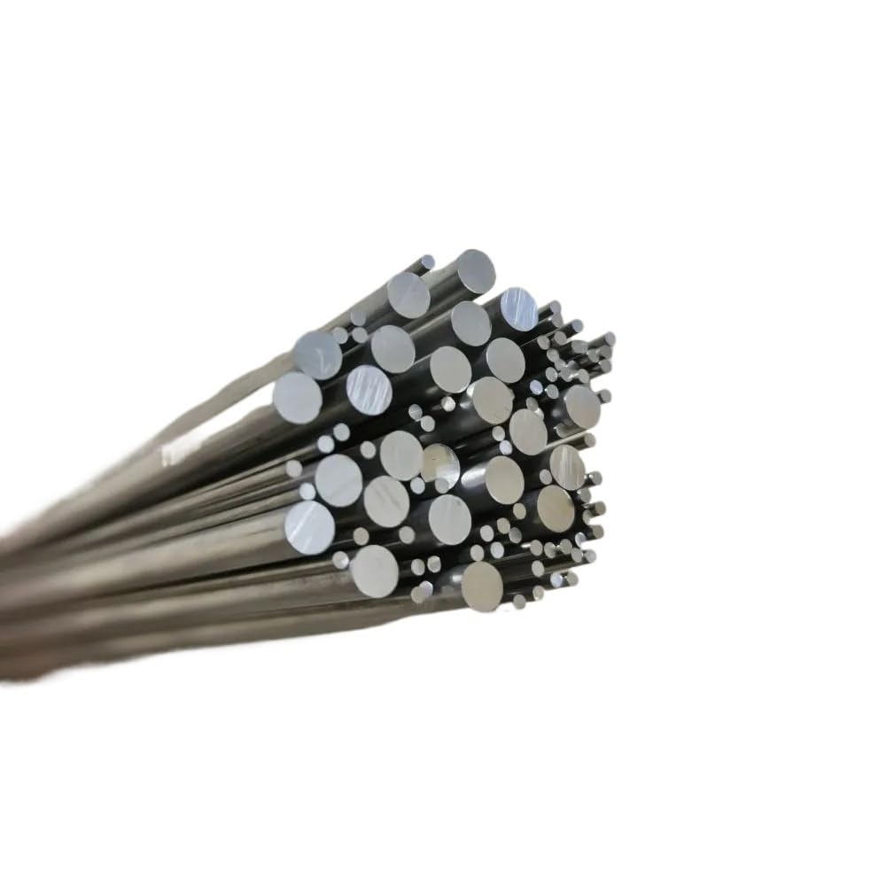 Jinfeuge 300Mm Long 1Pc-100Pcs Aluminum Solid Rod Φ1-30Mm Diameter 300Mm/ 500Mm Length,Straight Fine Alumiround Bar Dia 1Mm/ 1.2/1.5/ 2Mm/300Mm Long/9Mm (8Pcs)