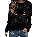 Masrin Mask Damen Pullover Mode Kaninchen Animal Print Sweatshirt O-Neck Slogan Langarm Farbblock Patchwork Tops Bluse