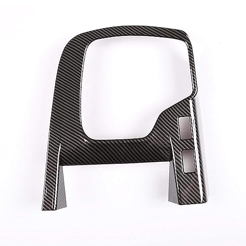 HALOUJQK Cubierta Panel Cambio Marchas Coche Accesorios Interior para Jaguar E Pace 2018 2019, Embellecedor Cubierta Panel Cambio Marchas Fibra Carbono Auto Accessories