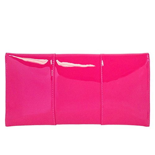 Image of JNB Faux Patent Leather Envelope Candy Clutch