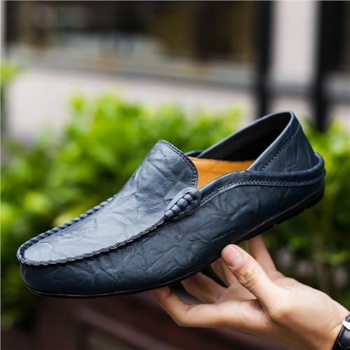 Mens Loafers Slip On Leather Dress Shoes Comfortable Lightweight Business Casual Office Wedding Walking4