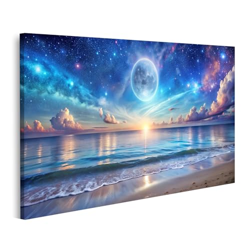 islandburner Bild auf Leinwand Astralstrände wo Universum auf Flut trifft Bilder Wandbilder Poster