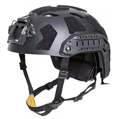 PAIRSOFTWIN Airsoft SF Hight Cut Fast ABS Protective Helmet for Tactical Outdoor Sports (Black)