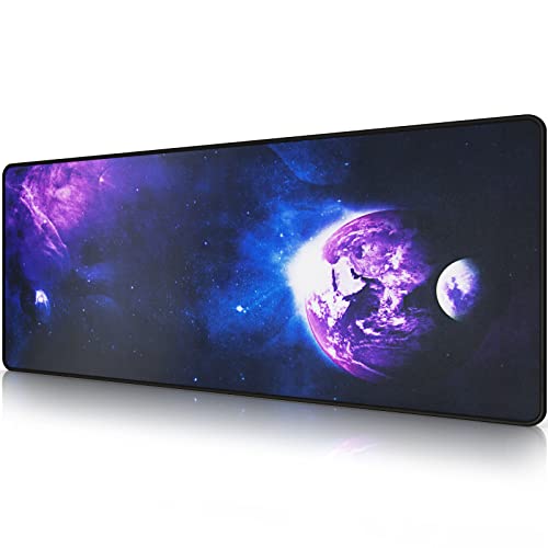 EFISH 80x30cm Tappetino per mouse da gioco grande con bordi cucit...