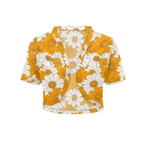 Image of Womens Short Sleeve Cardigans Lightweight Summer Cardigan Trendy Bolero Shrug Cute Floral Cardigan Sheer Bolero
