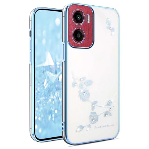 Coque souple Motorola Moto E15 transparent silicone bleu BORYA