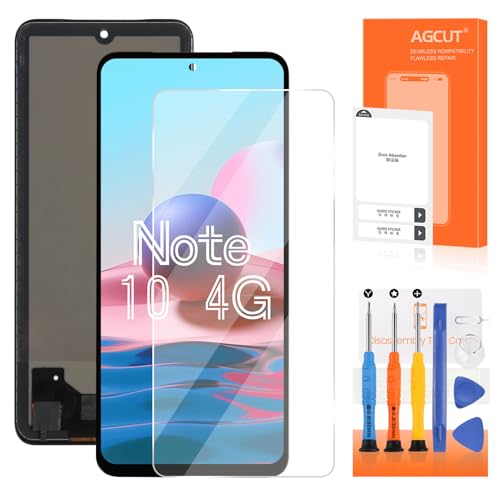 AGCUT Pantalla LCD para Redmi Note 10 4G / Note 10s LCD de repuesto para Xiaomi POCO M5S Incell pantalla LCD reemplazo táctil digitalizador conjunto con reparación kit