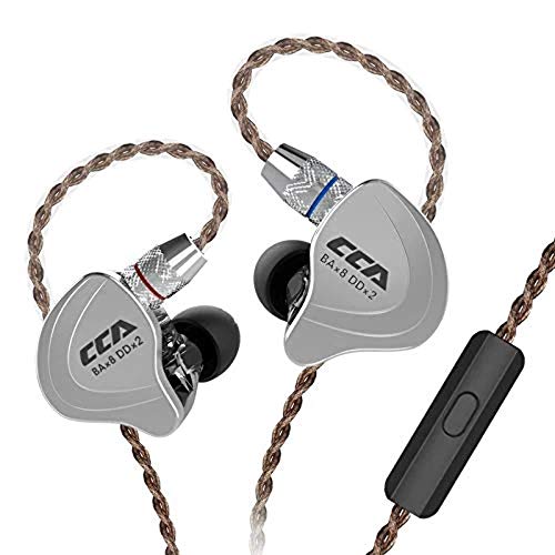 HiFi 4BA 1DD Five Drivers Hybrid In Ear earphones, Zinc Alloy Shell CCA