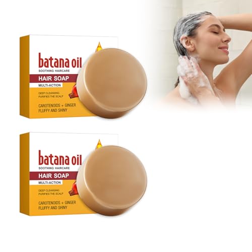 Jabones De Champús, Con Aceite De Batana, Barra De Champú Anticaída Del Cabello, Barra Para El Crecimiento Del Cabello, Jabón De Champú De Jengibre, 2 Pcs