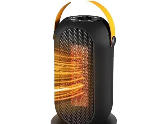 Calefactor Eléctrico, Mini calefactor eléctrico portátil for interiores con cabezal oscilante