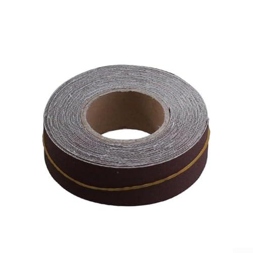 Rollo de tela de esmeril de 6 m para acción abrasiva controlada en trabajos de acabado de metal, aluminio, cobre, madera dura y material sintético (240#)