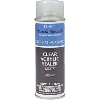 Plaid Craft Clear Acrylic Sealer Aerosol Spray (6-Ounce), CS200307 Matte