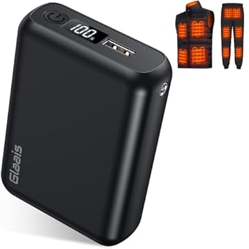 glaais heated vest battery