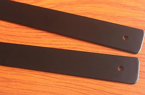 Mhmydz BXGZC-361 12 Pack - 12 Inch Black Hidden L Shelf Bracket (1/5 Inch Thicked) Iron Shelf Brackets thumb #8
