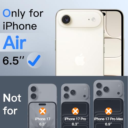 Image of Mr.Shield 360 True Privacy Screen Protector Tempered Glass Guard for iPhone 17 Air, 4-Way Anti-Spy with Easy Installation Kit, 9H Hardness, 3D Curved Edges, Case-Friendly