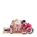 The Body Shop British Rose-5pc Small Gift Set with floral body care treats made with the essence of...