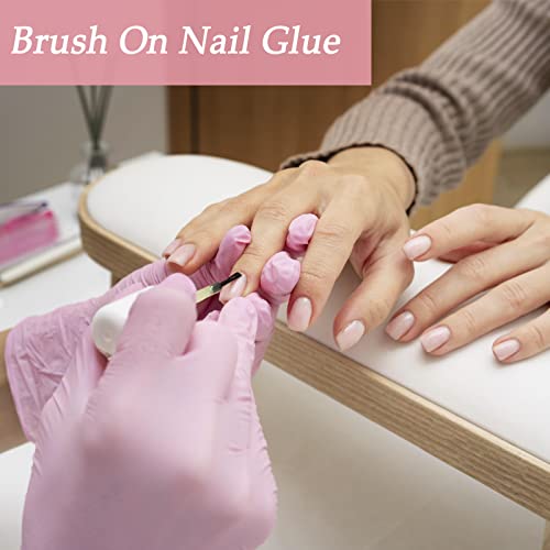 Rosarden Nail Glue For Acrylic Nails - Adhesive Super Nail Bond Nail Glue For Press On Nails Tip Brush On Super Strong Nail Glue For Nail Tips 3Pcs #TOP4