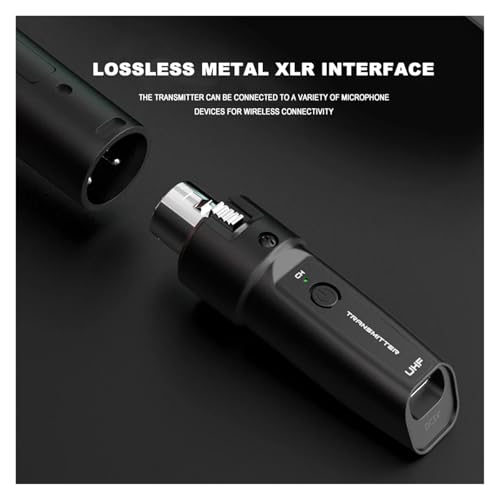 Convertidor Inalámbrico para Micrófono XLR, Transmisor y Receptor para Sistema Cableado a Inalámbrico, Compatible con Mezclador de Audio, Micrófono Dinámico y Guitarra Eléctrica (2 micrófonos) miniatura 4
