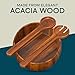 Gibson Home Laroda Acacia Wood Salad Bowl Set, 3 - Piece, Acacia Wood