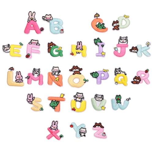 Parches de Letras | Letras De Animales Para Ropa   Divertidos Parches Bordados Para Ropa Infantil De Navidad Y Halloween