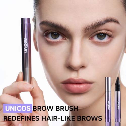 Unicos Eyebrow Pen, Angled Brow Brush, Eyebrow Pencils for Women, Natural Brow Pen, Hair-Like Strokes, 24hrs Long-Lasting, Waterproof, Smudge-Proof, Easy to Use, Multiple Uses, Coconut Alternate view
