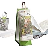 レトロ油絵風 2026 卓上カレンダー | アート装飾プランナー スケジュール管理デスクカレンダー | 家・オフィス・教室・寝室・女性向けインテリア用カレンダー