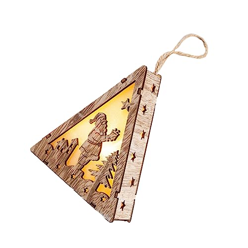 ABOOFAN 2 Unidades pingente de jesus enfeite de natal LED mini casa ornamento decoração enfeites de