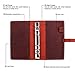 Genuine Leather Journal Writing Notebook, A6 Ring Binder Refillable Diary Notepads, Vintage Handmade Travel Organizer Agenda for Men Women - Wine